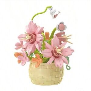Flower Building Blocks Set - Flower Arrangement DIY Assembly Toy Gifts Valentine